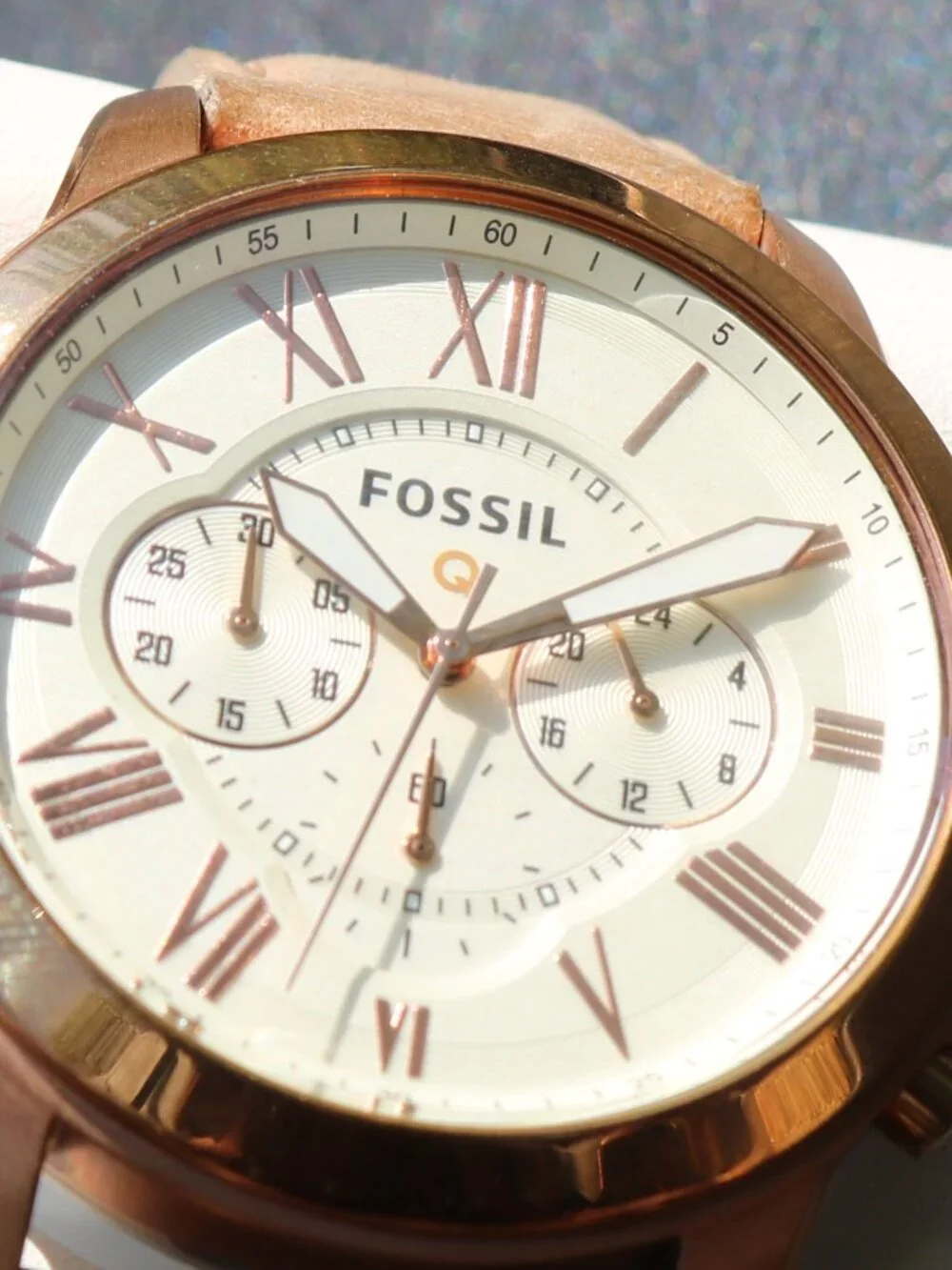 Fossil Q Grant Rose Gold Hybrid Smartwatch